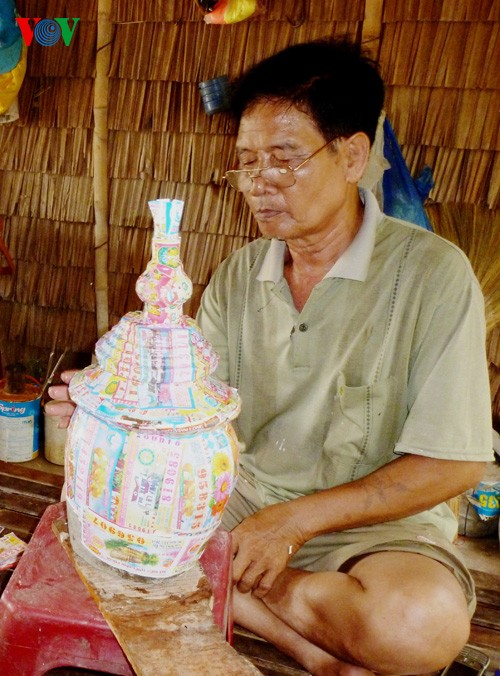 Мастер Лам Фен прилагает усилия для сохранения традиционного искусства народности Кхмер  - ảnh 1